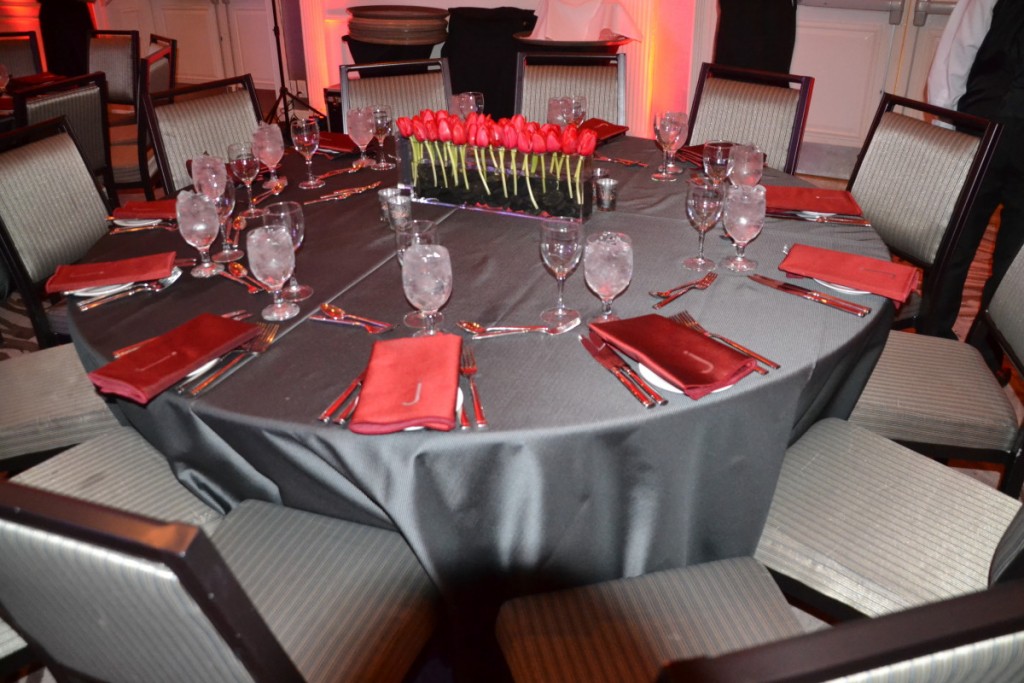 Grey & Red themed bar mitzvah.  An RSG Events production. Toronto